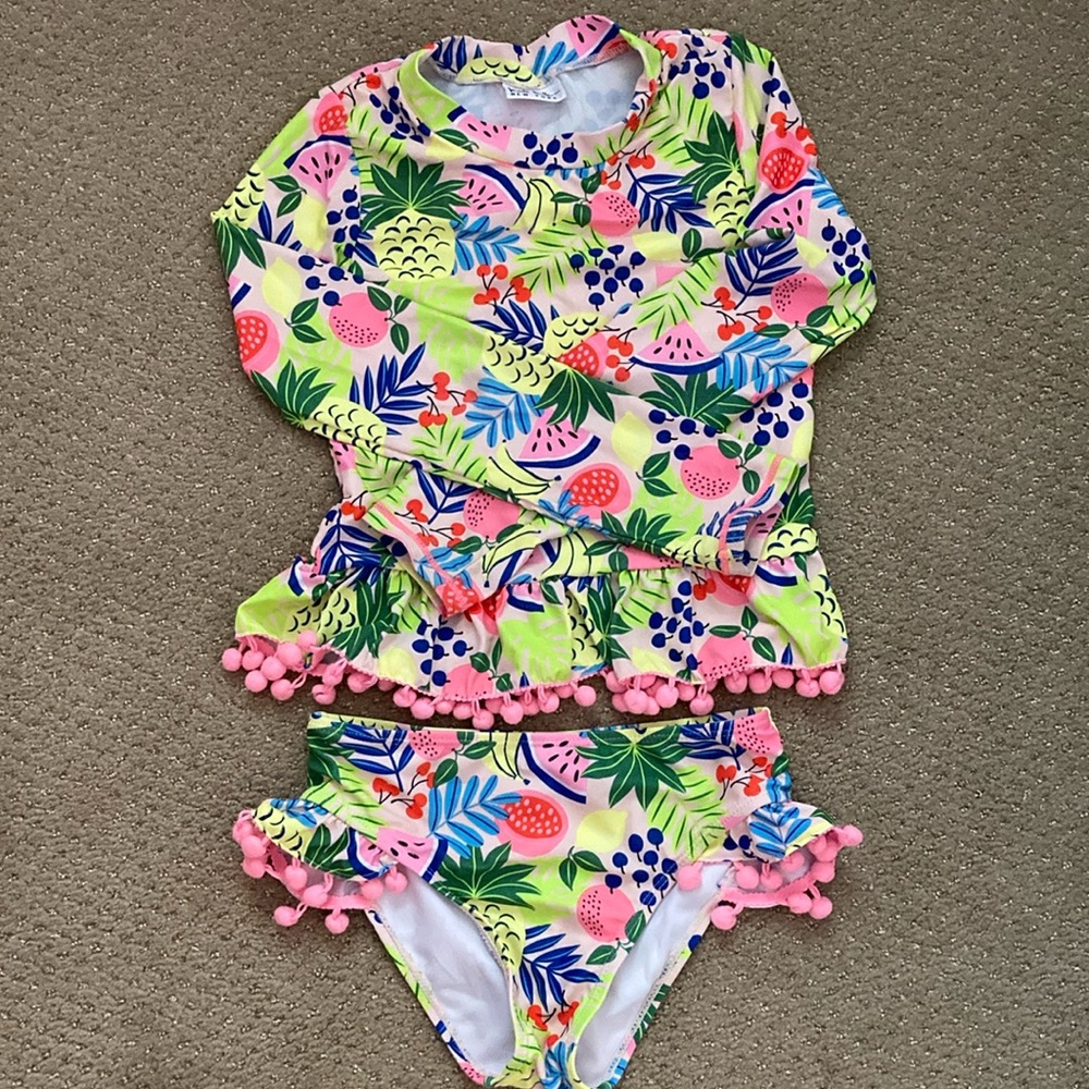 Once once Nicolle Miller size 10 girls 2 piece bathing suit